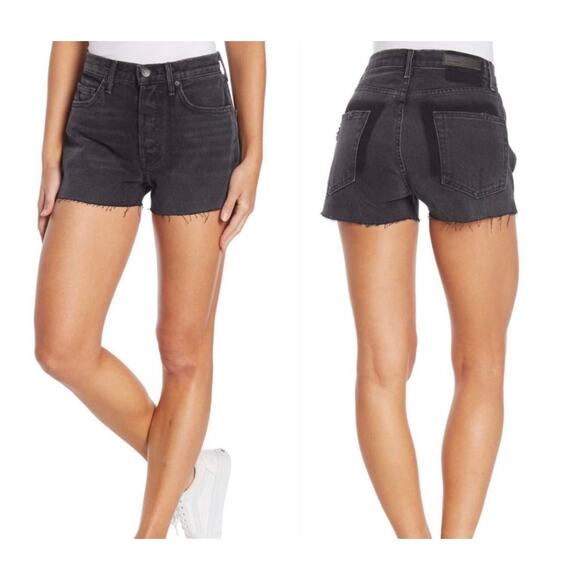 GRLFRND Karolina Denim Shorts in Blackhearts - Picture 9 of 9